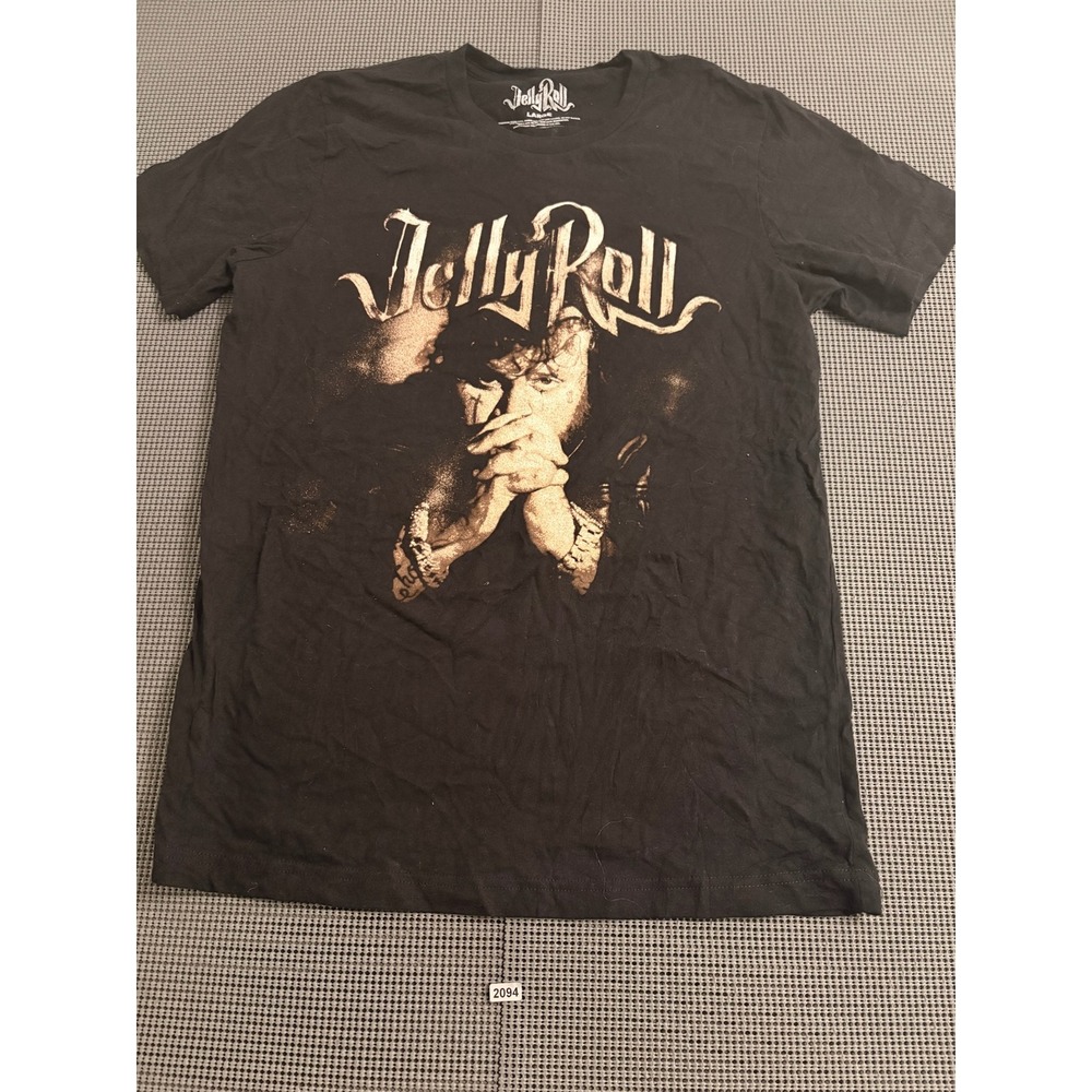 Jelly Roll Whitsitt Chapel Graphic T-Shirt Mens Large Black Short Sleeve Tee